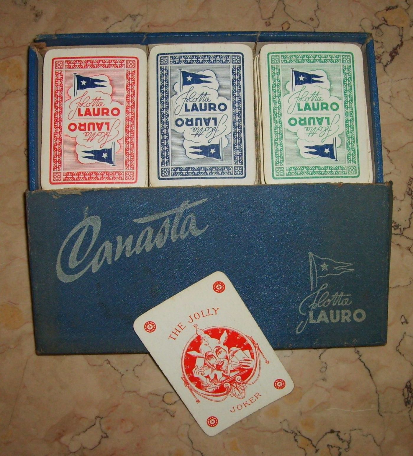 Carte Da Gioco Canasta Flotta Lauro Pignalosa Napoli Epoca