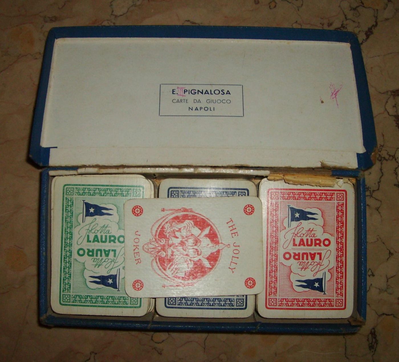 Carte Da Gioco Canasta Flotta Lauro Pignalosa Napoli Epoca