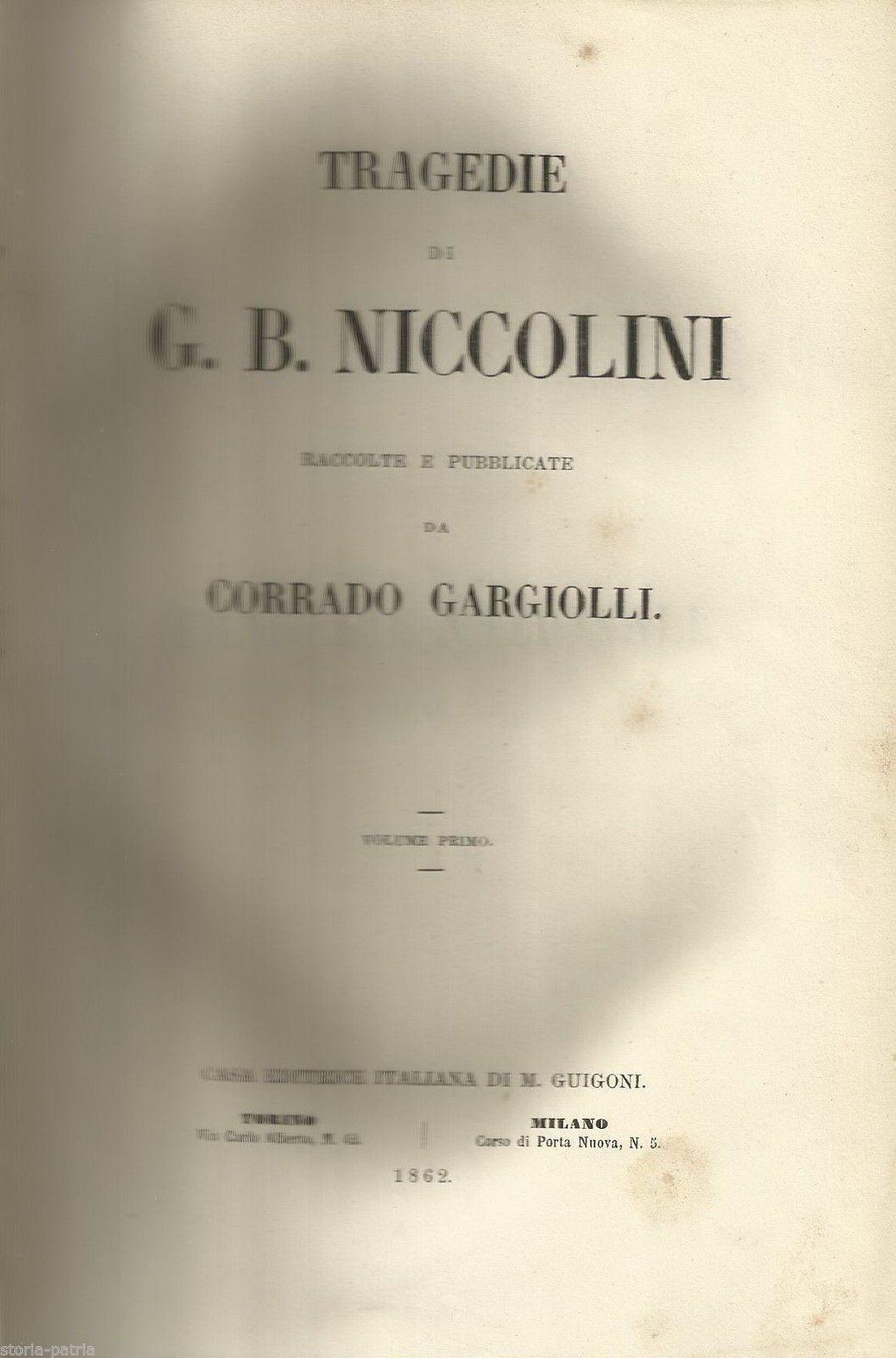 Tragedie Di G.B. Niccolini (1862)