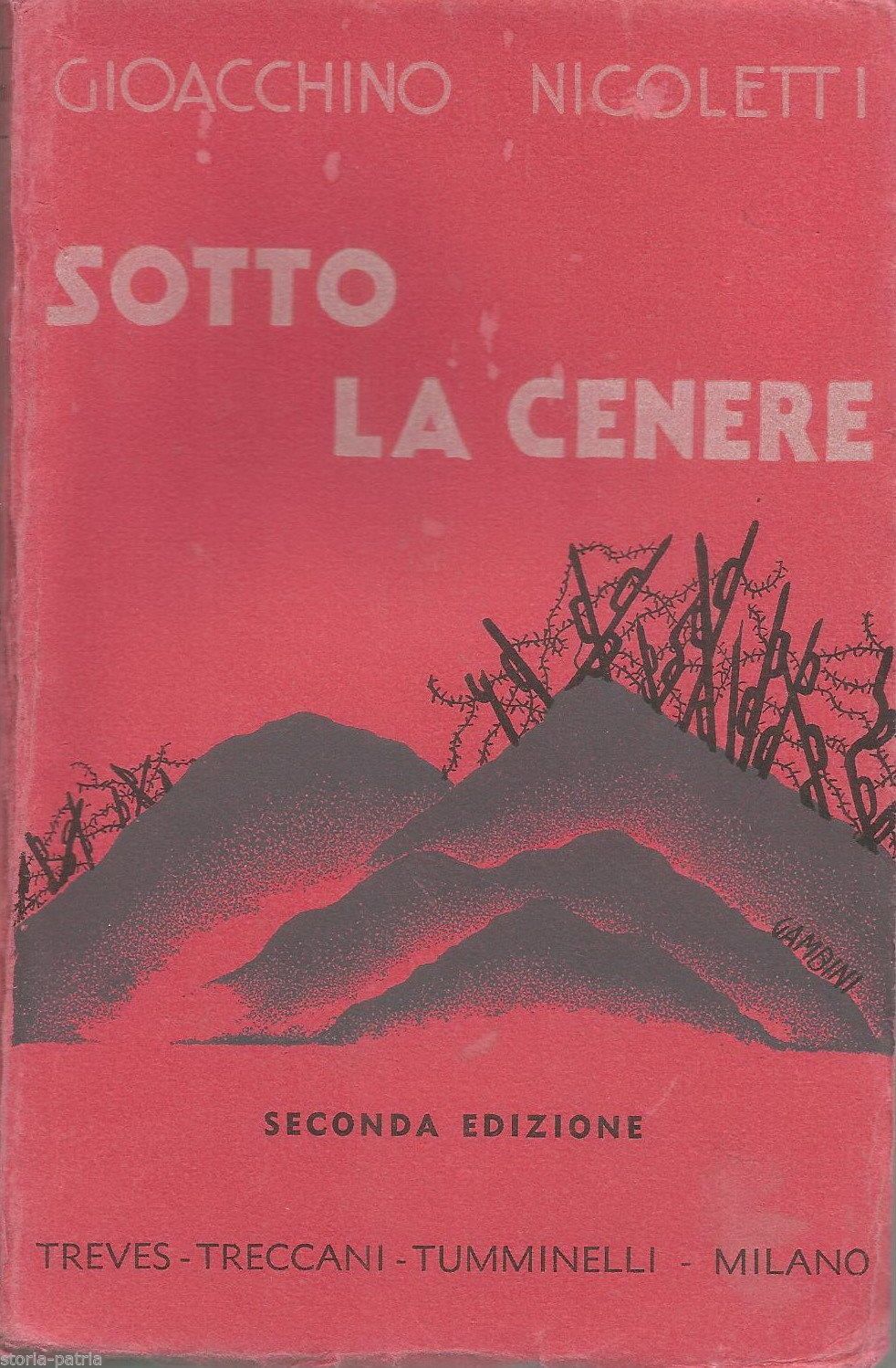 Sotto La Cenere, Gioacchino Nicoletti, 1933, Prima Guerra Mondiale