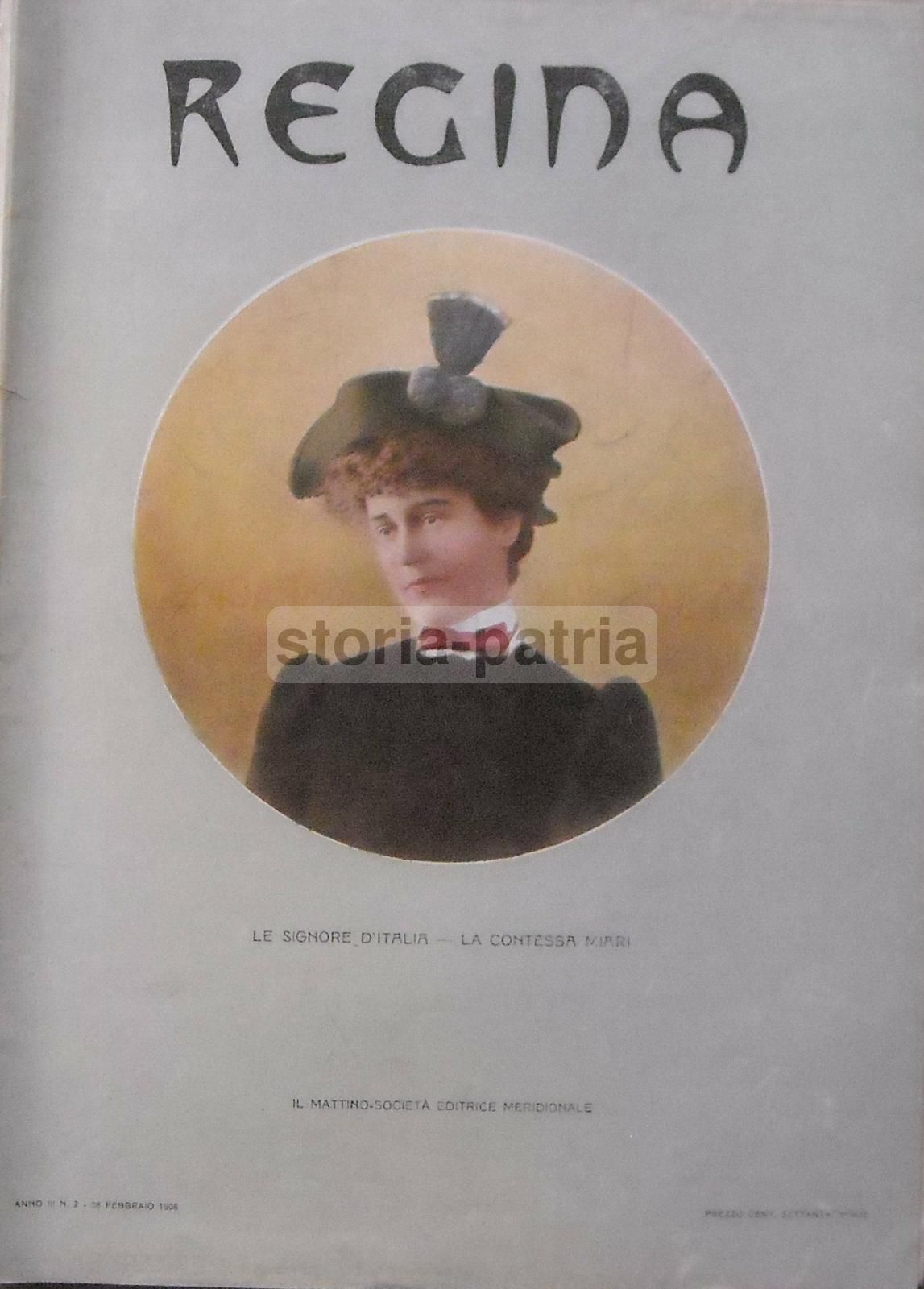 Ritratto Della Principessa Di Paternò, Rivista Regina, Napoli, 1905
