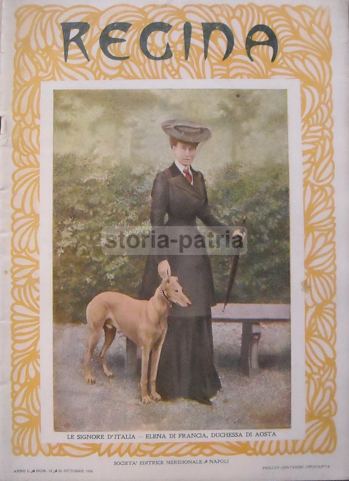 Ritratto Della Principessa Di Paternò, Rivista Regina, Napoli, 1905