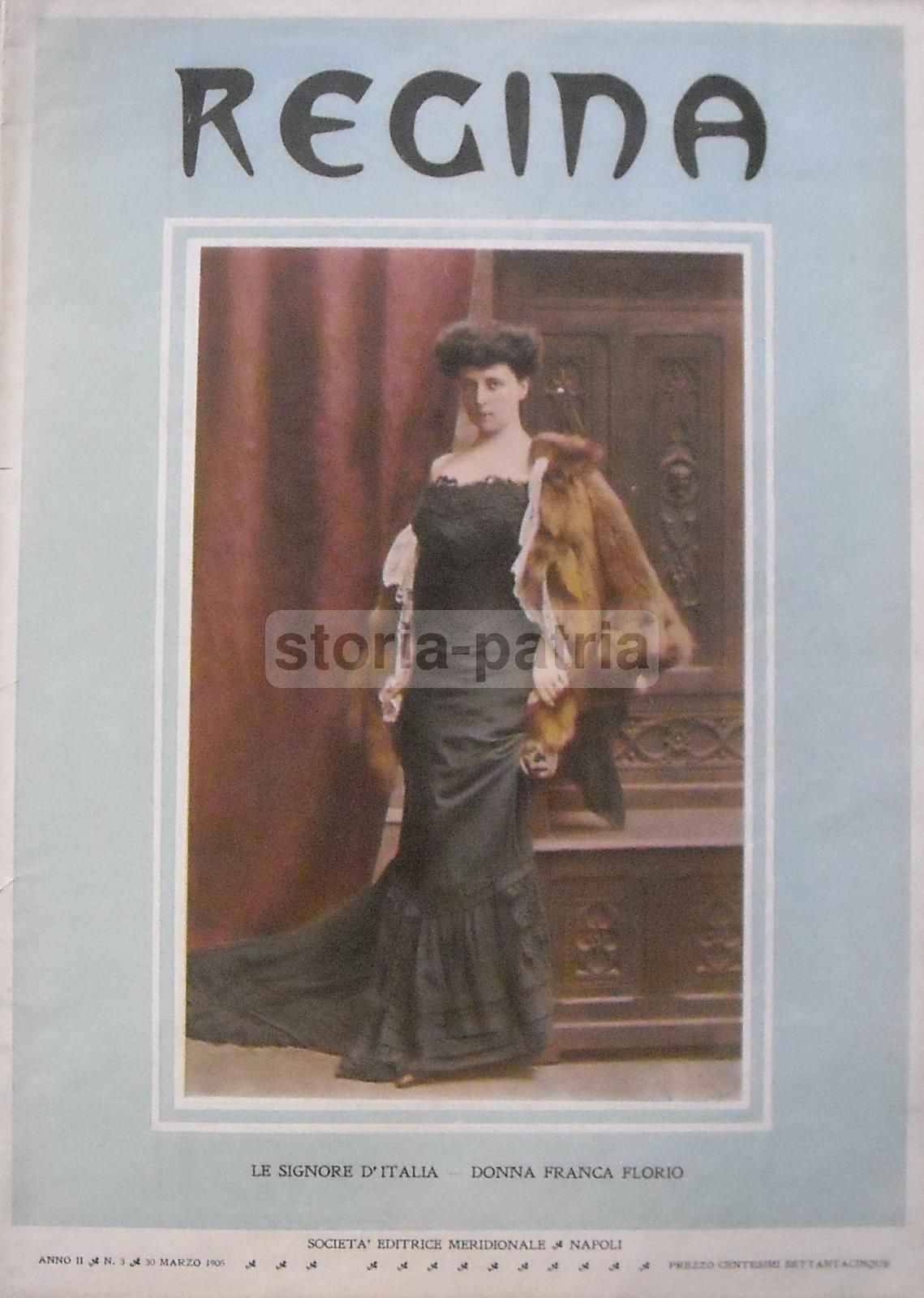 Ritratto Della Principessa Di Paternò, Rivista Regina, Napoli, 1905