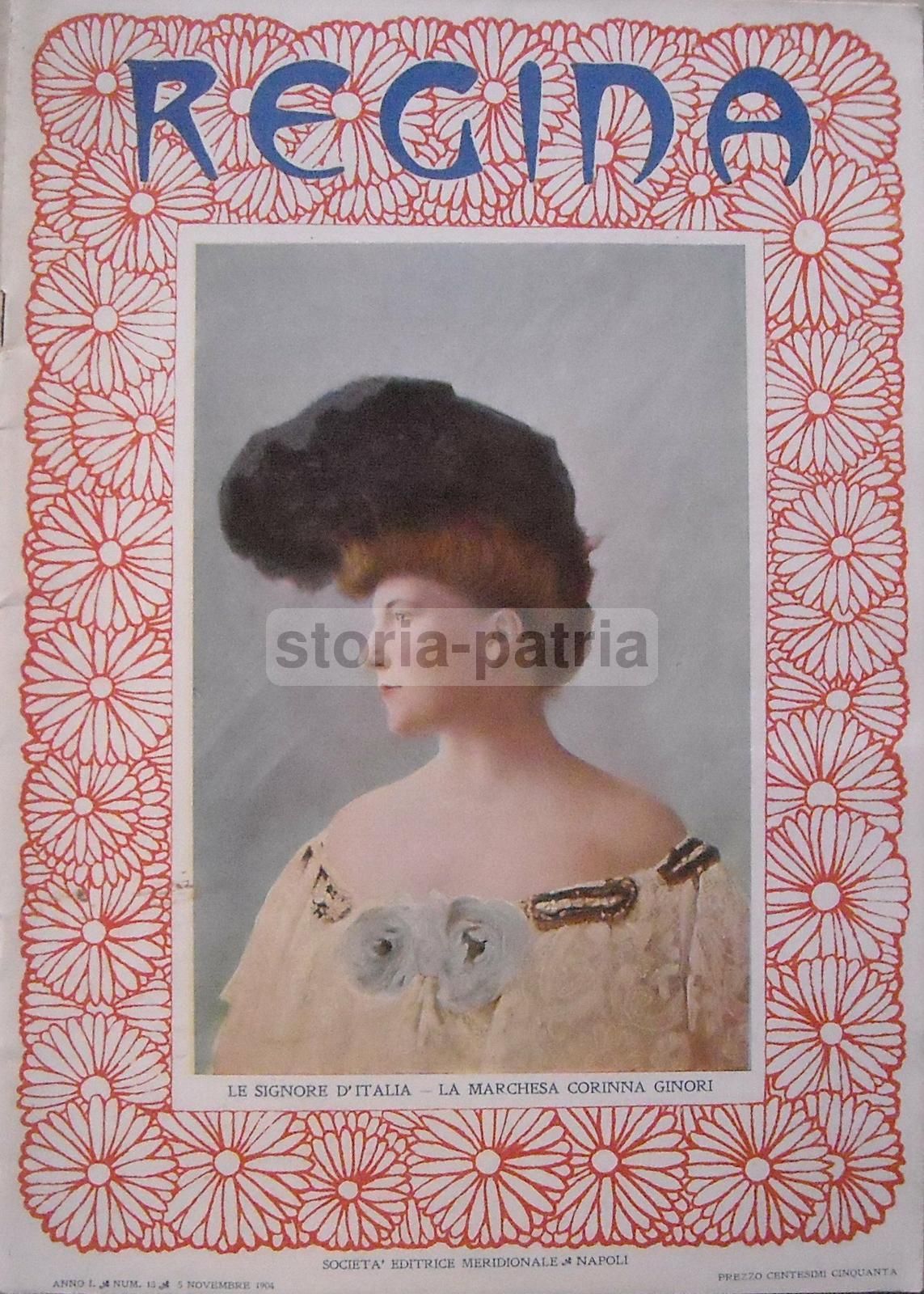 Ritratto Della Principessa Di Paternò, Rivista Regina, Napoli, 1905