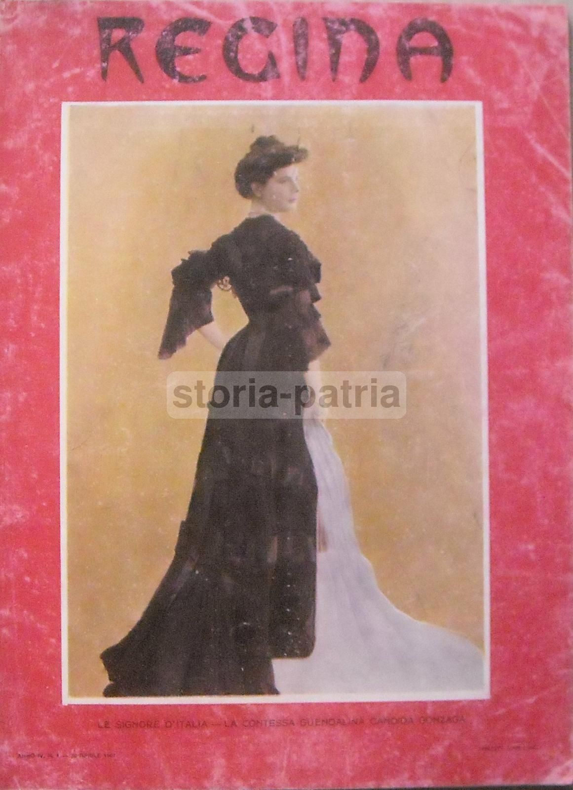 Ritratto Della Principessa Di Paternò, Rivista Regina, Napoli, 1905