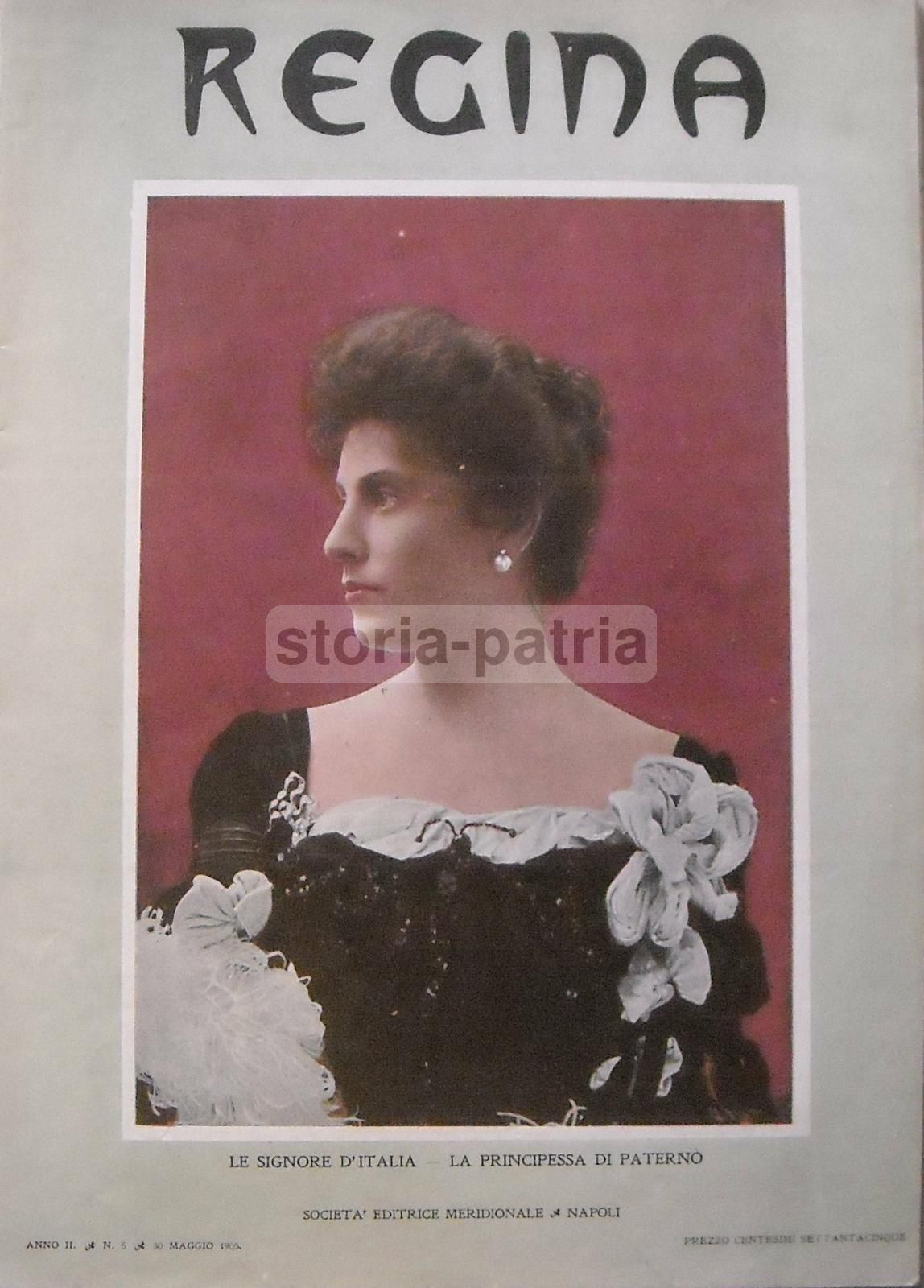 Ritratto Della Principessa Di Paternò, Rivista Regina, Napoli, 1905