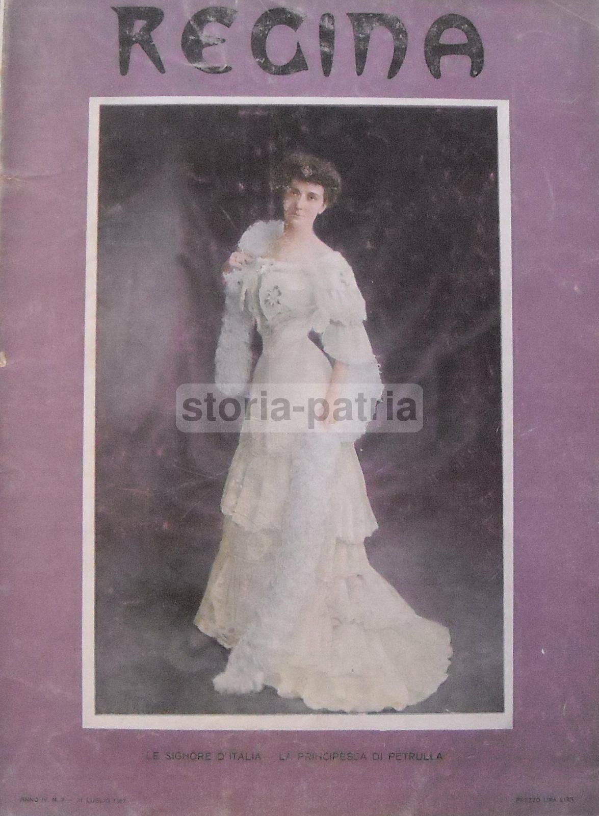 Ritratto Della Principessa Di Paternò, Rivista Regina, Napoli, 1905