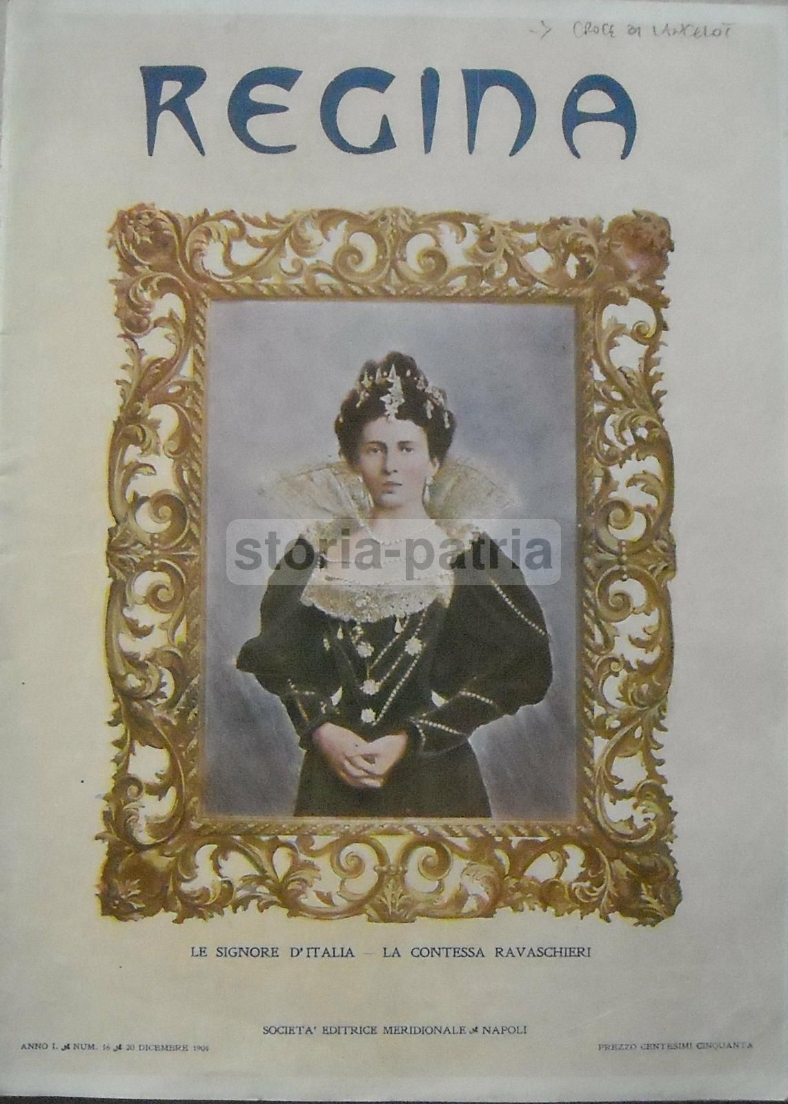 Ritratto Della Principessa Di Paternò, Rivista Regina, Napoli, 1905