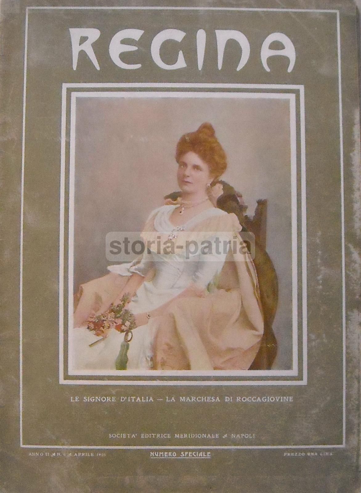 Ritratto Della Principessa Di Paternò, Rivista Regina, Napoli, 1905