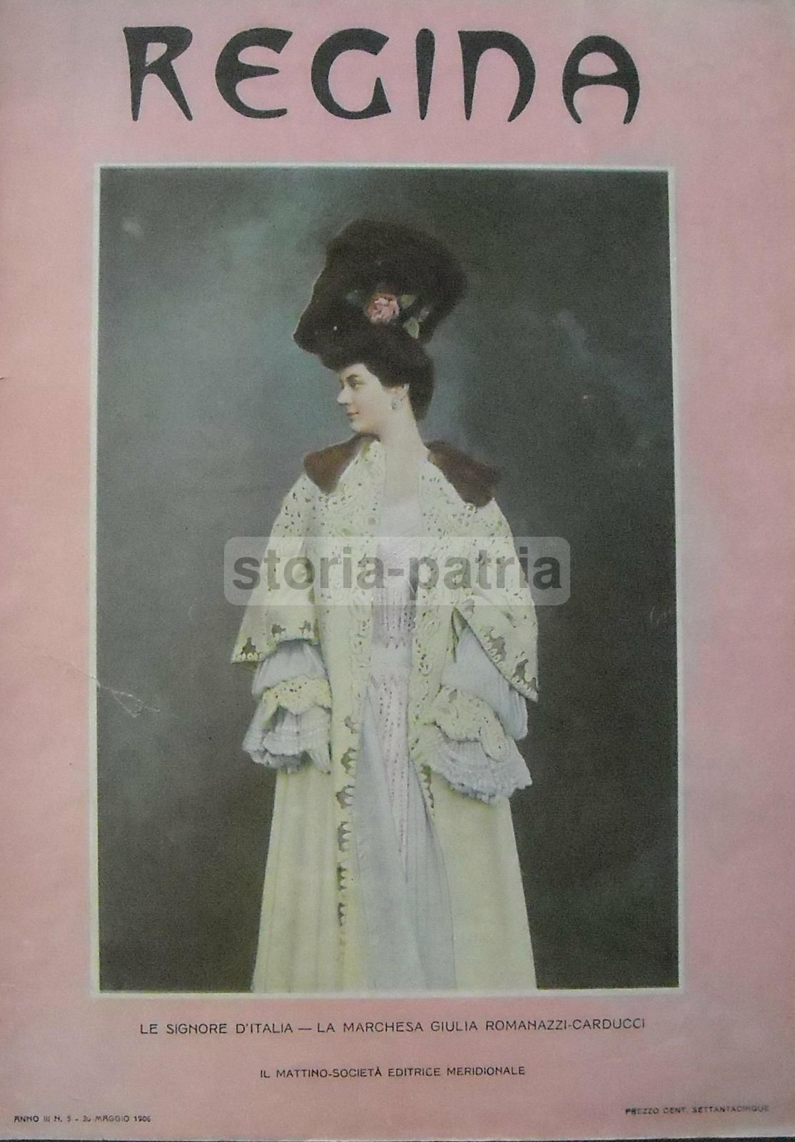 Ritratto Della Principessa Di Paternò, Rivista Regina, Napoli, 1905