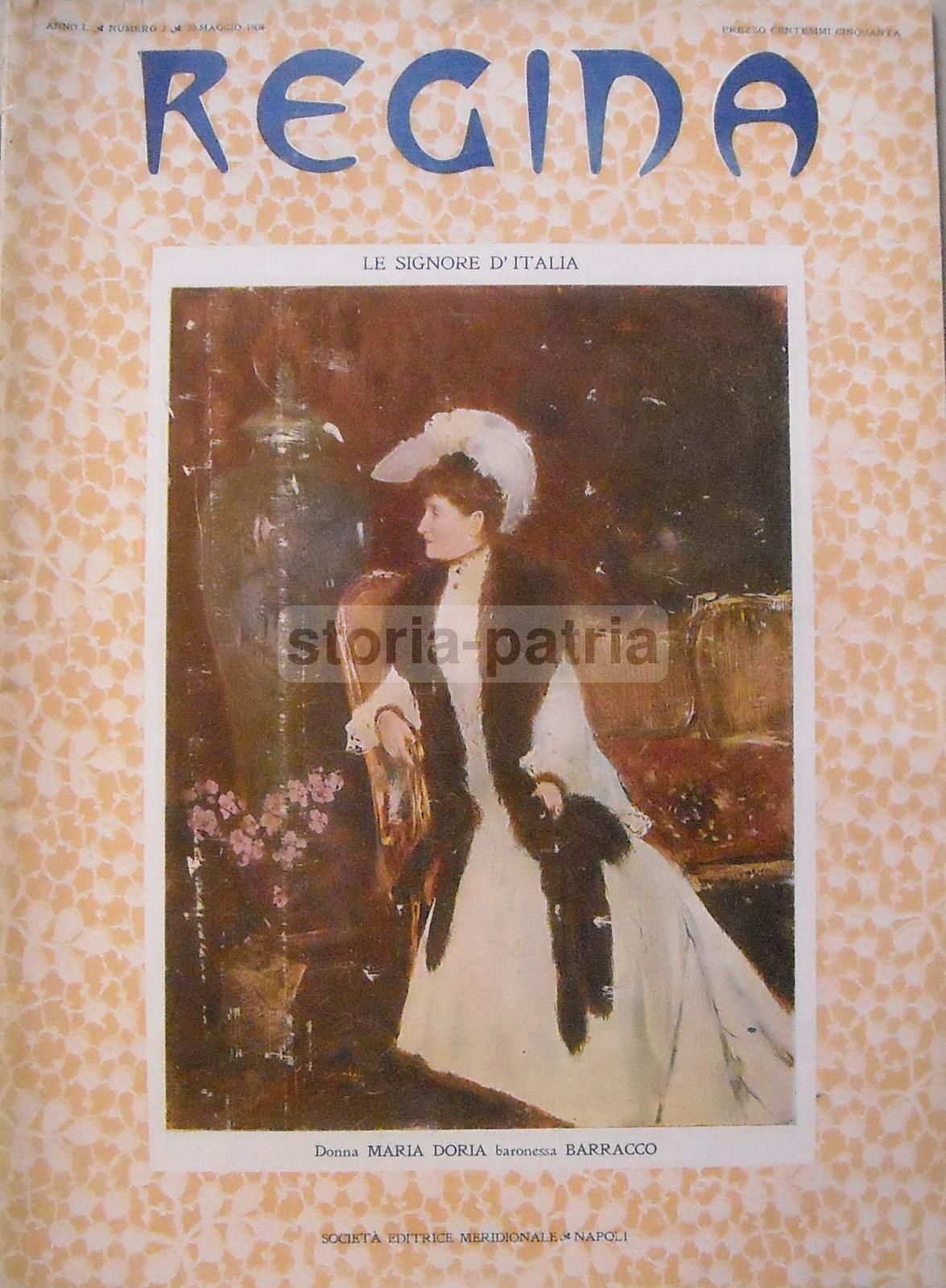Ritratto Della Principessa Di Paternò, Rivista Regina, Napoli, 1905