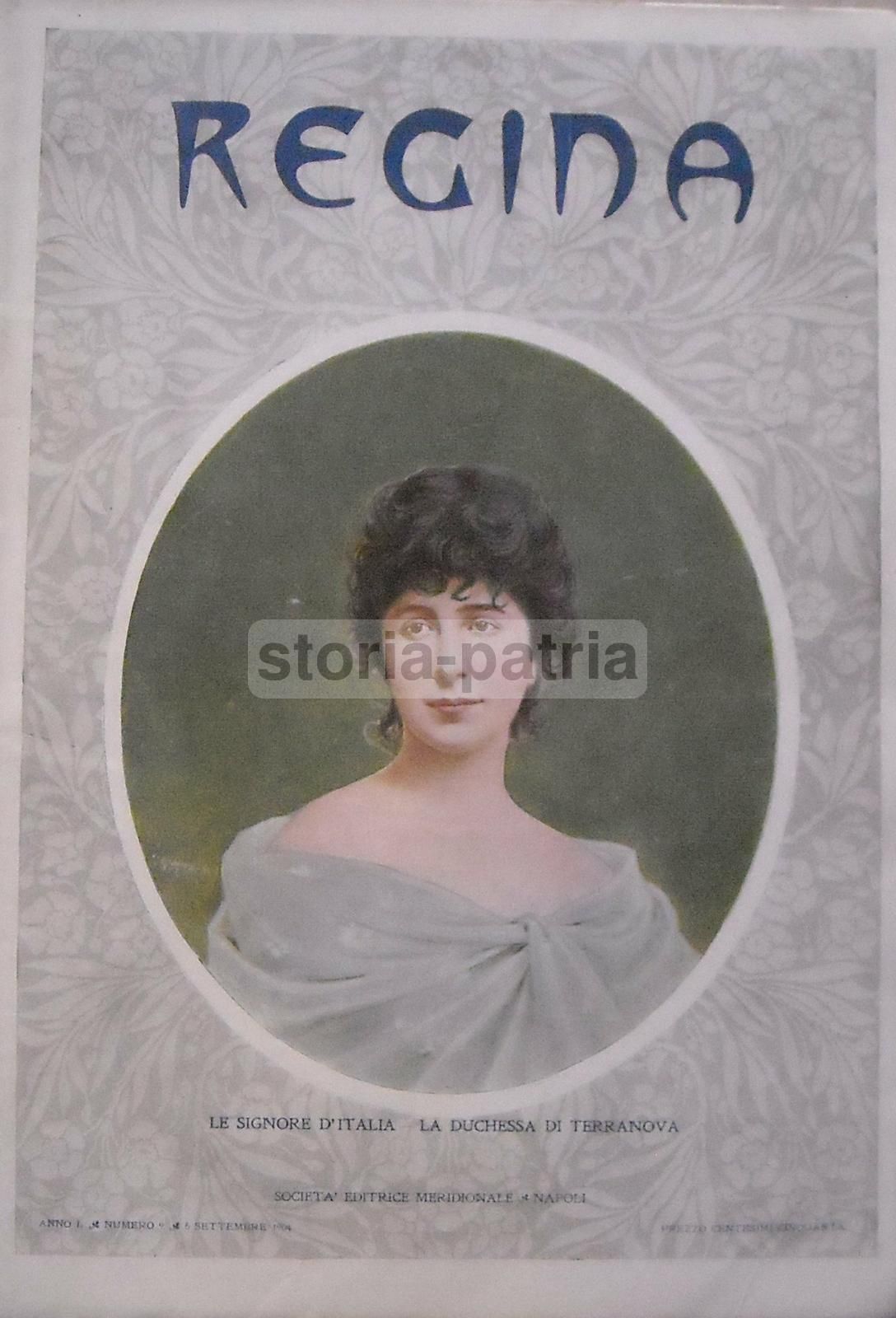Ritratto Della Principessa Di Paternò, Rivista Regina, Napoli, 1905