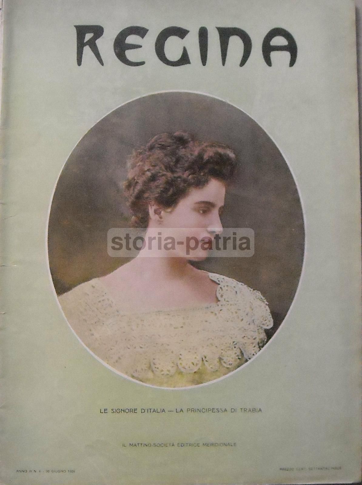 Ritratto Della Principessa Di Paternò, Rivista Regina, Napoli, 1905