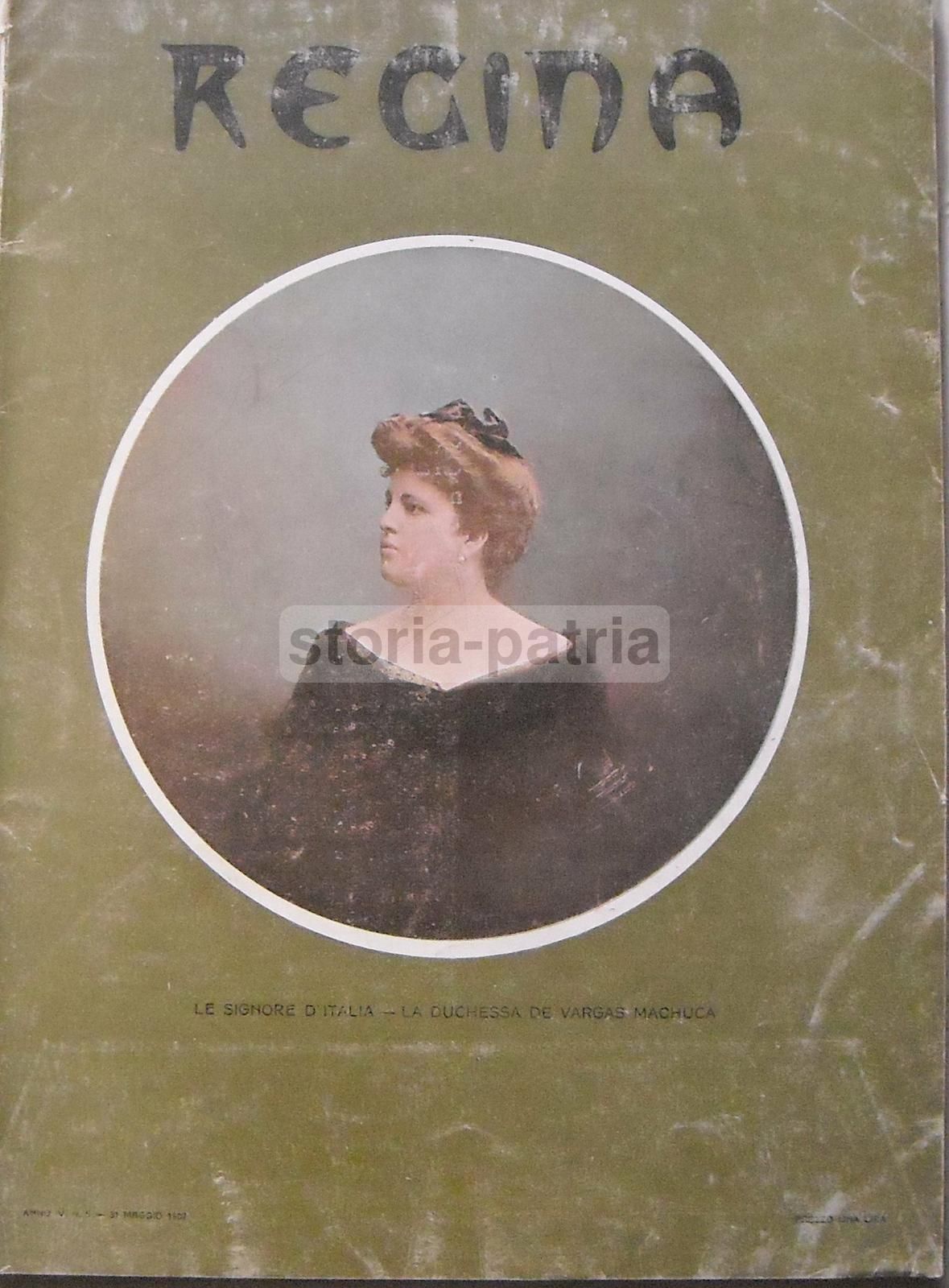 Ritratto Della Principessa Di Paternò, Rivista Regina, Napoli, 1905