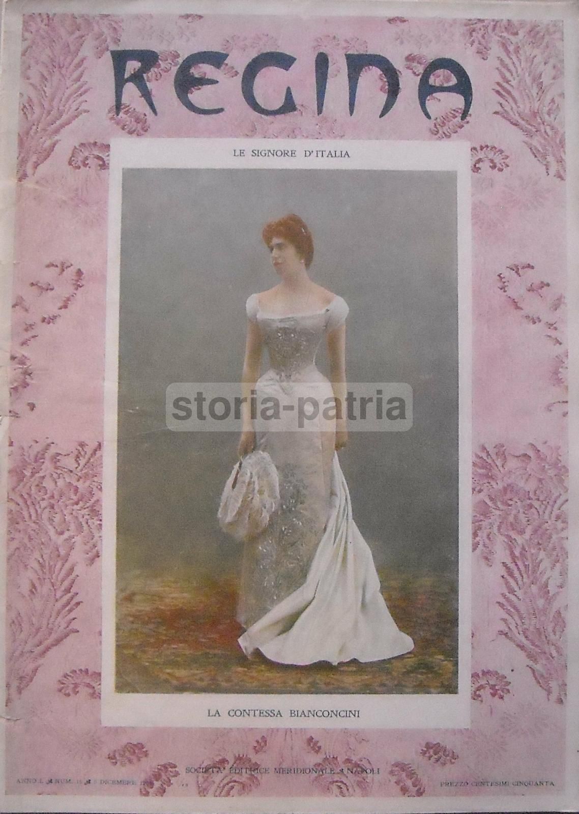 Ritratto Della Principessa Di Paternò, Rivista Regina, Napoli, 1905