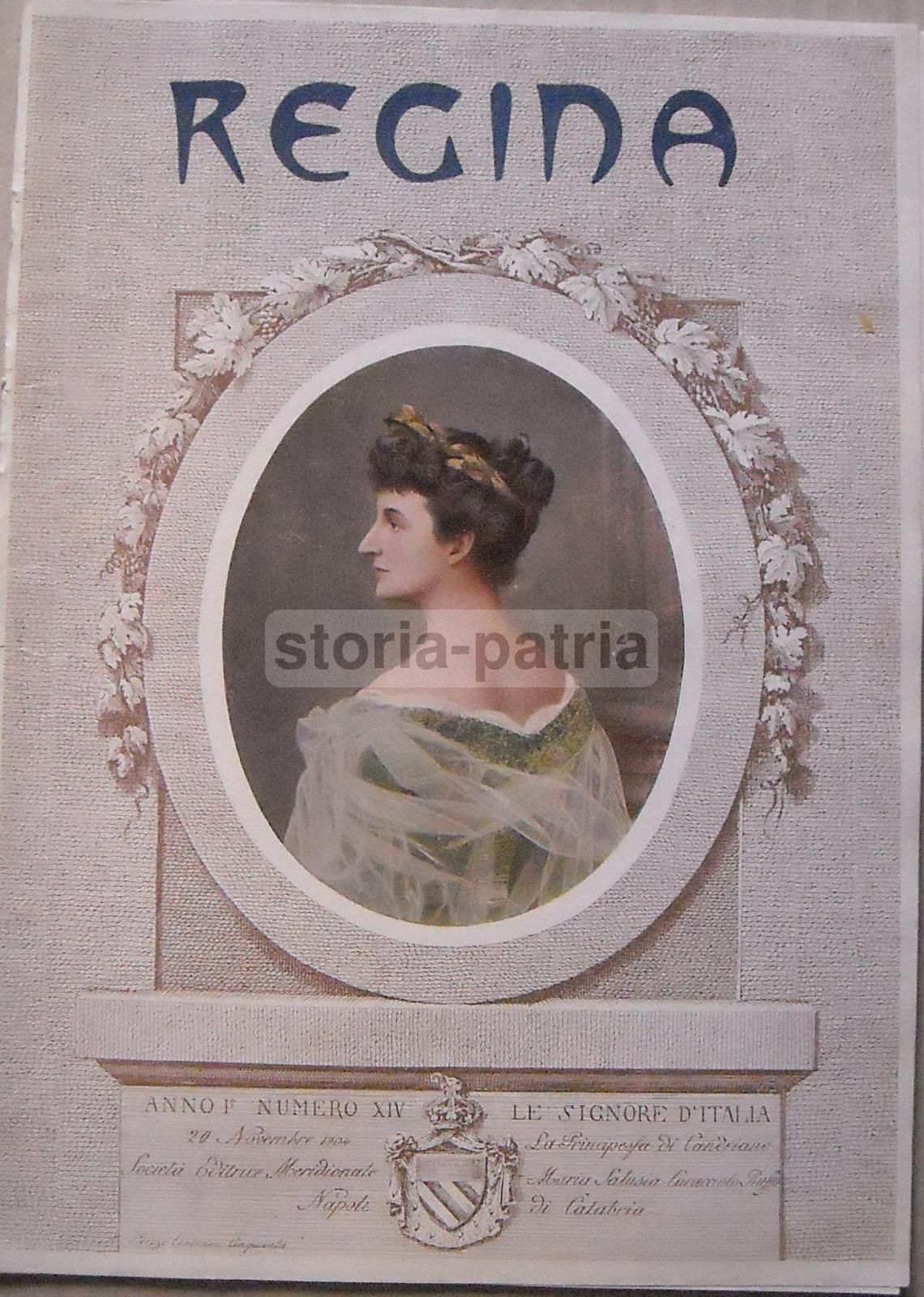 Ritratto Della Principessa Di Paternò, Rivista Regina, Napoli, 1905