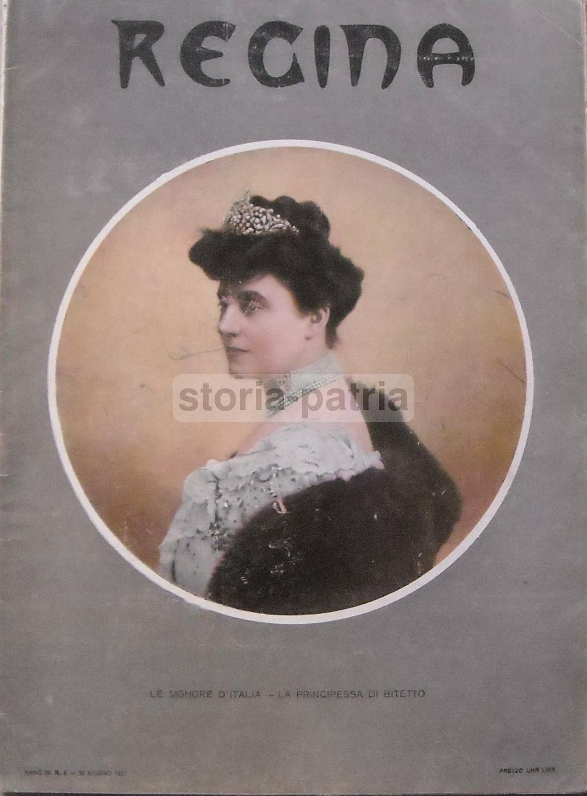 Ritratto Della Principessa Di Paternò, Rivista Regina, Napoli, 1905