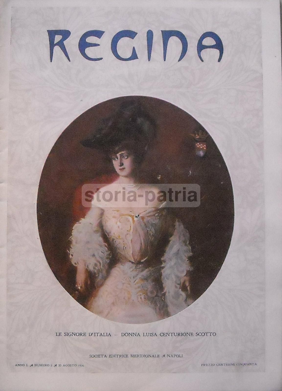 Ritratto Della Principessa Di Paternò, Rivista Regina, Napoli, 1905
