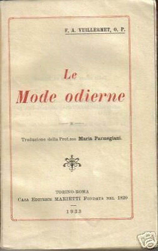 Le Mode Odierne. F. A. Vuillermet, 1933, Marietti, Torino. Costume.