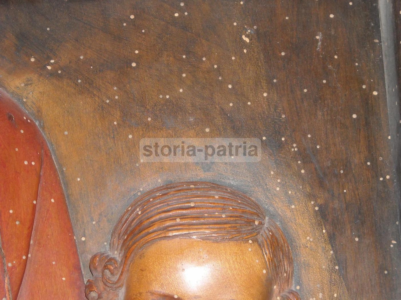 Scultura Lignea Michele Caporale, Madre Con Bambino, Abruzzo