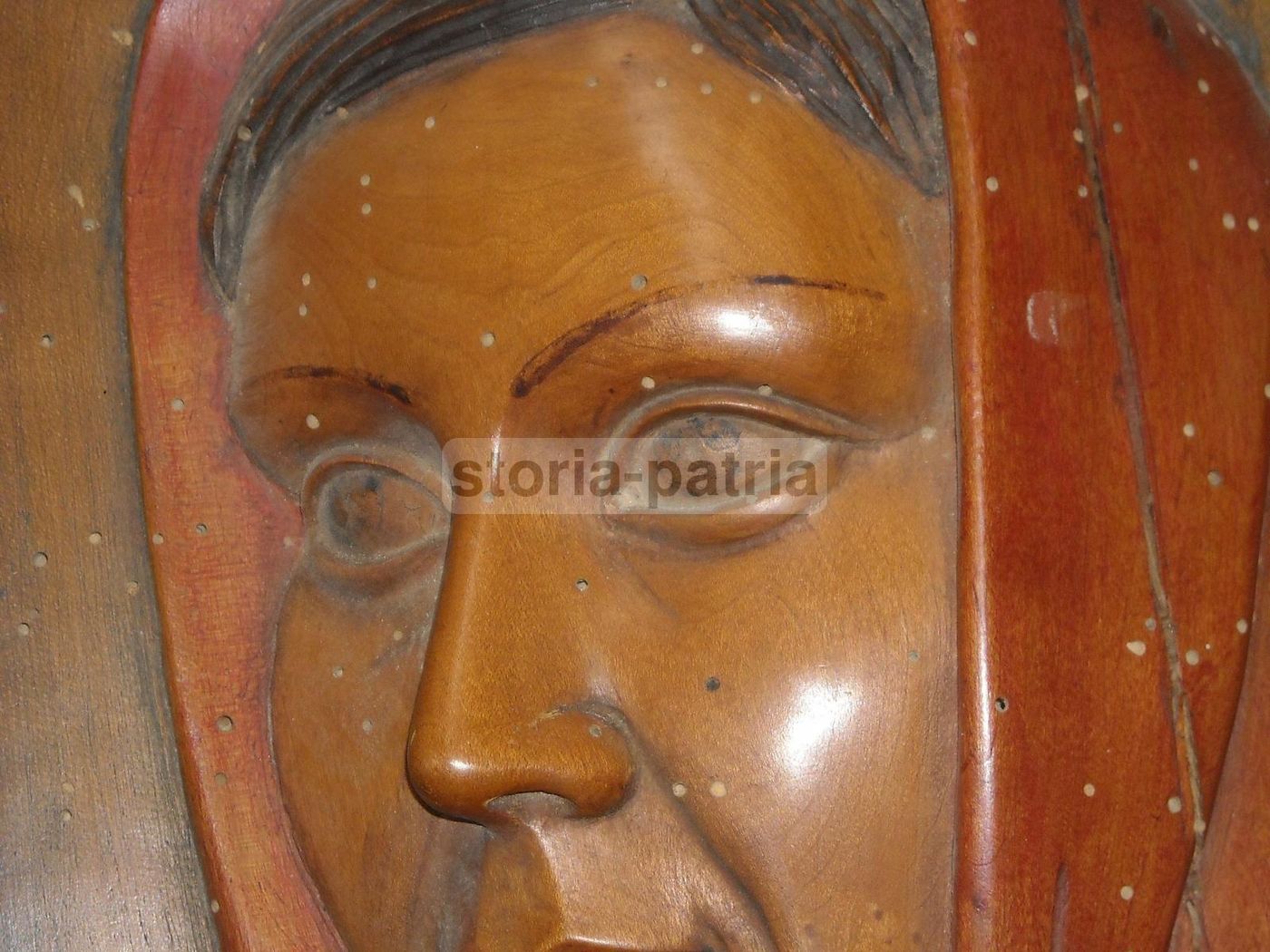 Scultura Lignea Michele Caporale, Madre Con Bambino, Abruzzo