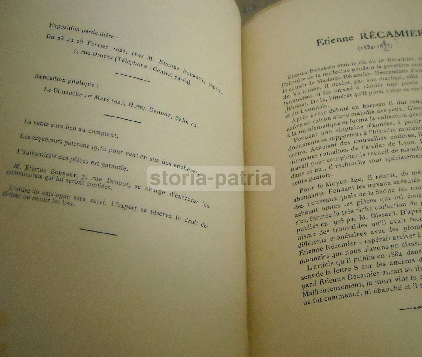 Catalogo Della Collezione Recamier: Monete Romane E Francesi, Parigi, 1925