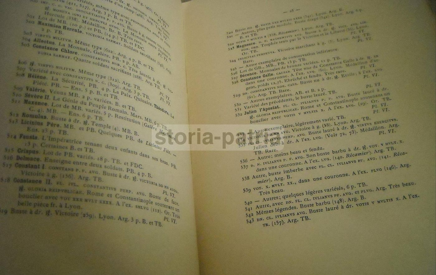 Catalogo Della Collezione Recamier: Monete Romane E Francesi, Parigi, 1925