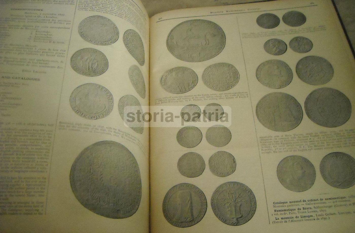 Numismatic Circular Spink Londra 1893 Monete Greche Romane Sicilia