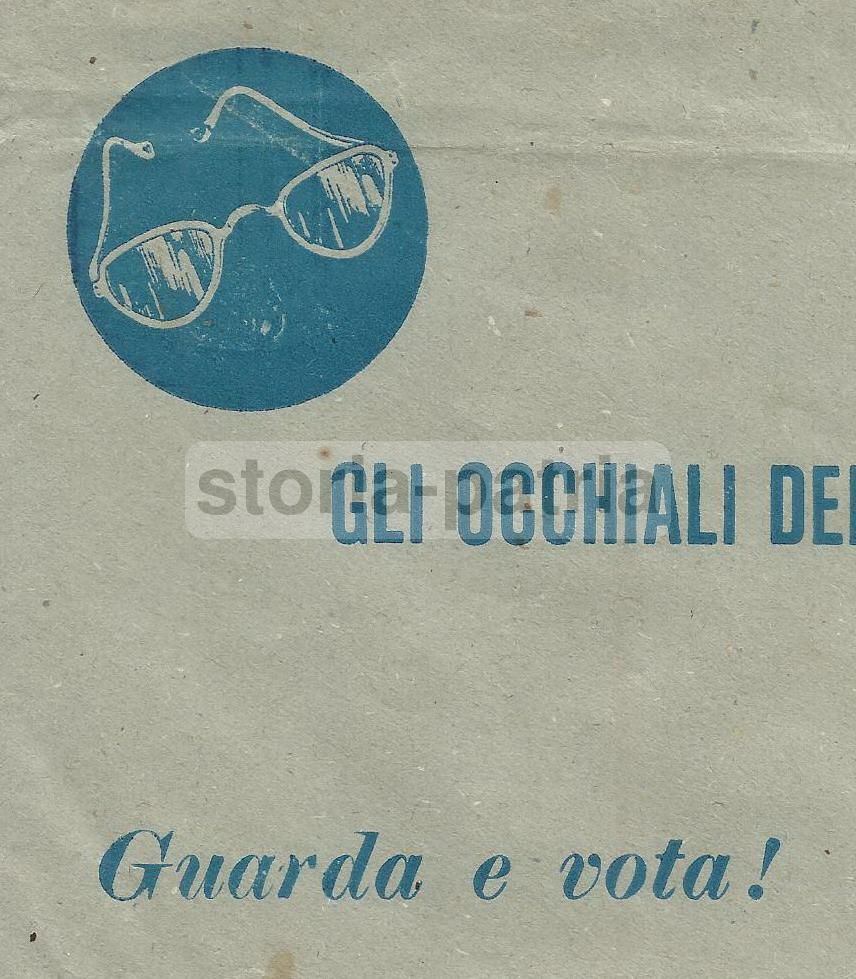 Busta Propaganda Elettorale «Gli Occhiali Della Verità»   Guarda E Vota