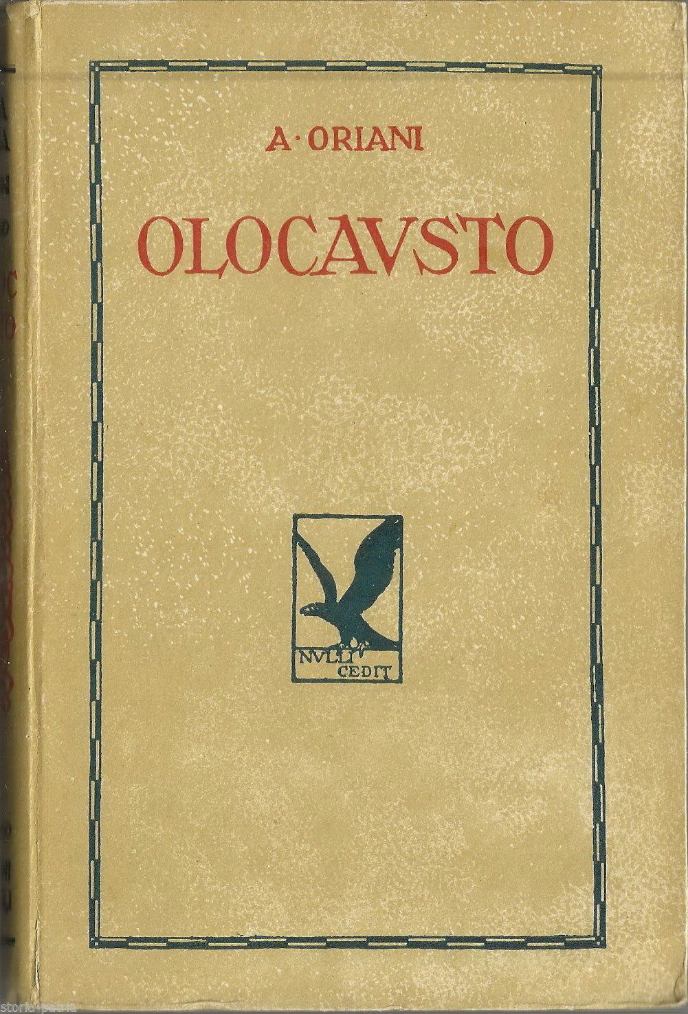Olocausto Di Alfredo Oriani, Edizione Cappelli 1939 Con Salvatore Di Giacomo