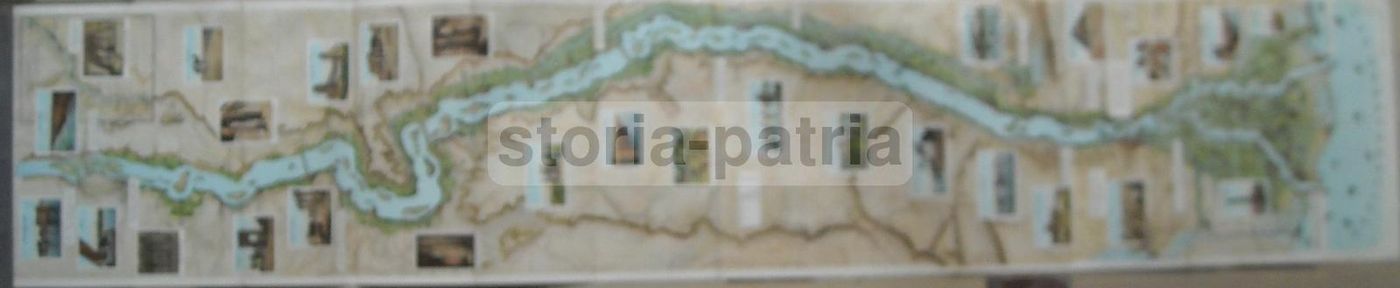 Mappa Antica Del Fiume Nilo Da Alessandria Ad Assuan, Lehnert & Landrock