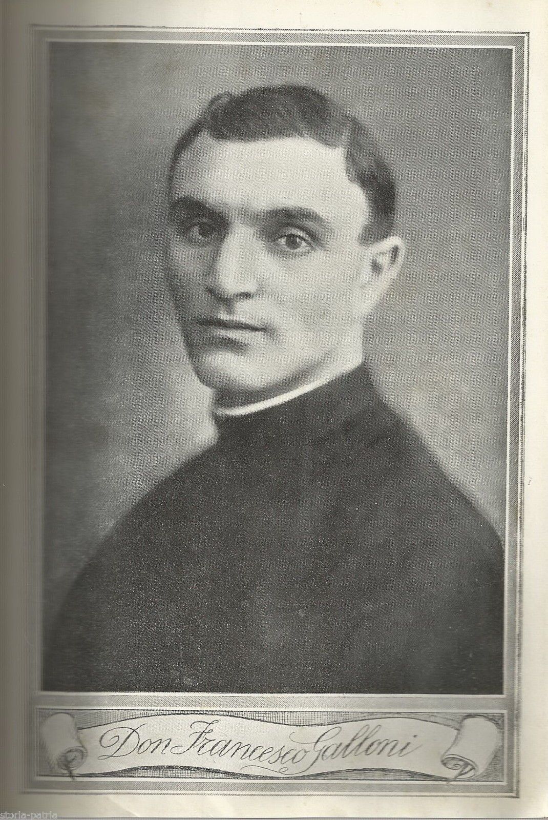 Don Francesco Galloni: Ritratto, Stampa Antica, Epoca Fascista, 1930