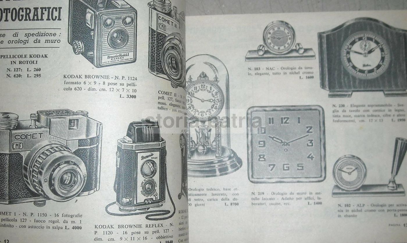 Catalogo Beco 1958 Orologi, Sveglie, Cucù, Macchine Fotografiche, Torino