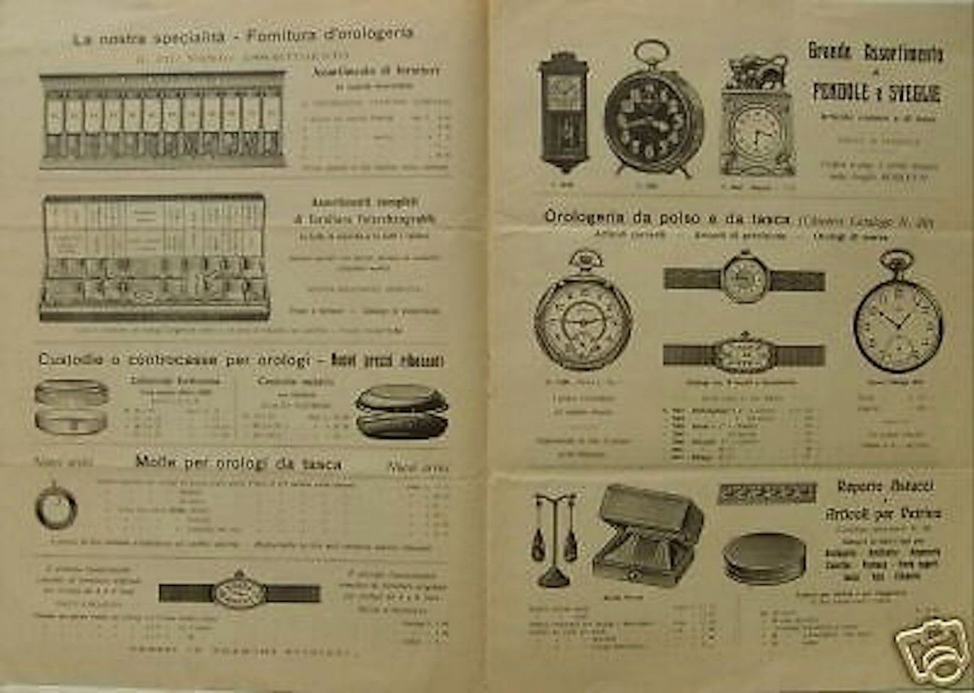 Catalogo Ghiglietti Orologeria Torino 1926 Illustrato Prezzi