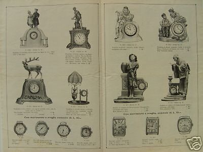 Catalogo Orologeria Carlo Moneta, Milano 1927: Listino Illustrato