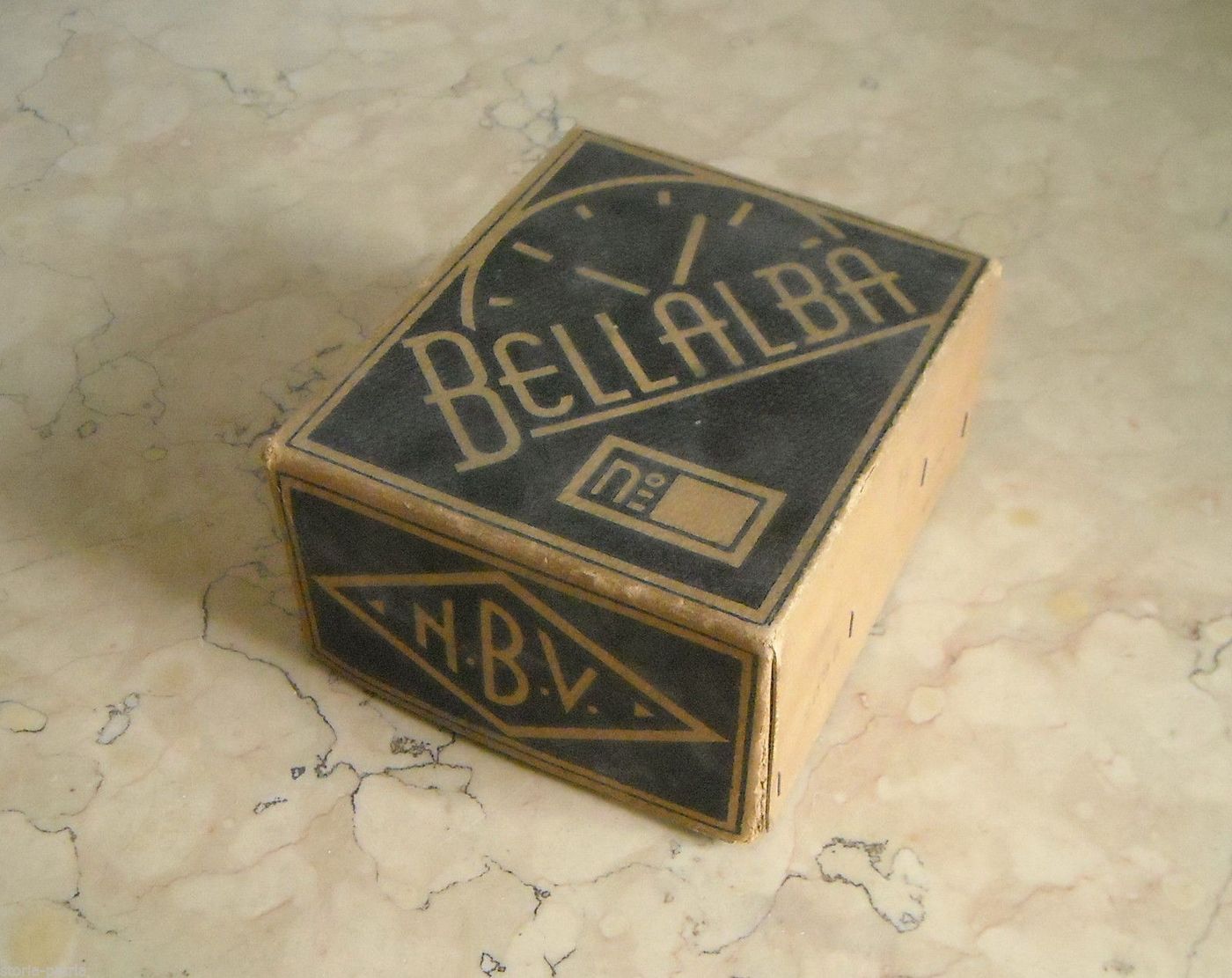 Astuccio Pubblicitario Antico Orologi Sveglia Bellalba, Anni '30