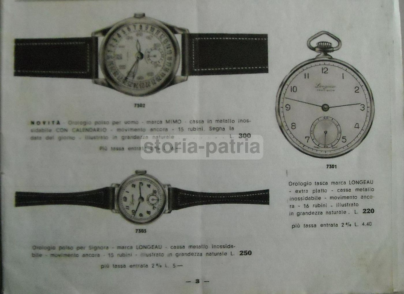 Catalogo Calderoni 1942: Orologi, Sveglie, Lampade E Vetro Di Murano