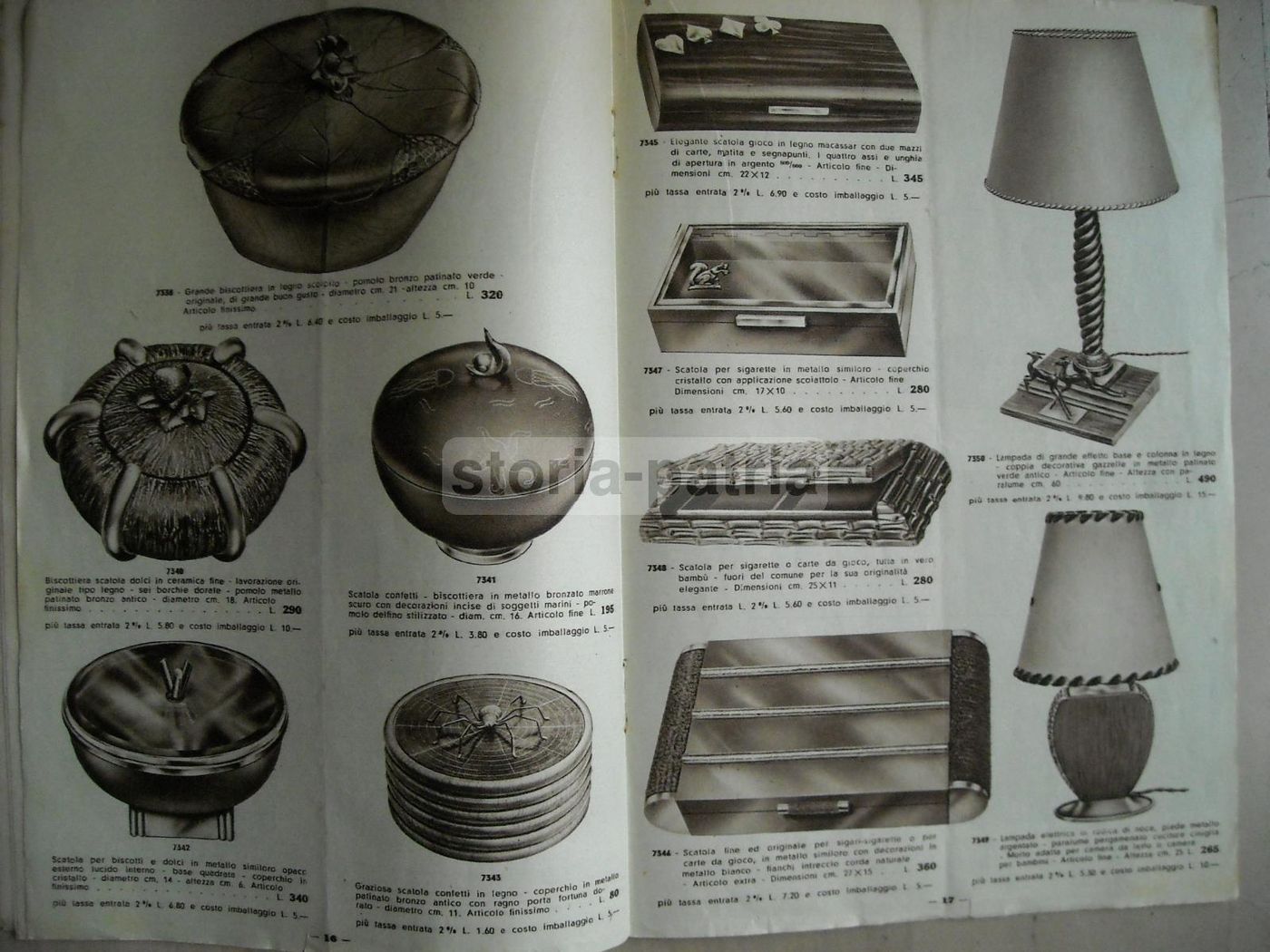 Catalogo Calderoni 1942: Orologi, Sveglie, Lampade E Vetro Di Murano