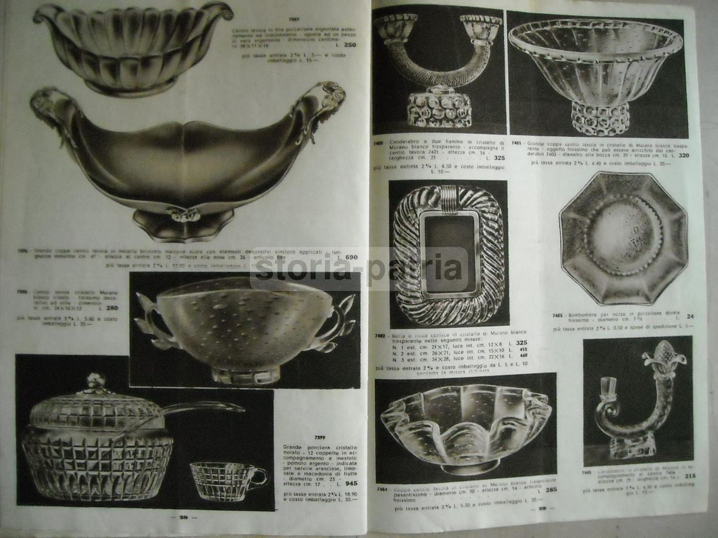 Catalogo Calderoni 1942: Orologi, Sveglie, Lampade E Vetro Di Murano