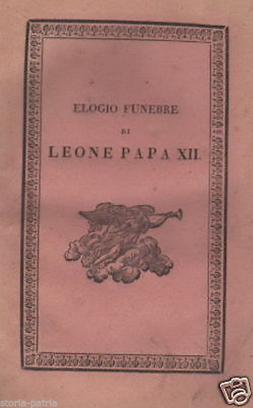 Papa Leone XII Funerali Napoli 1829 Edizione Originale Amat Lupoli