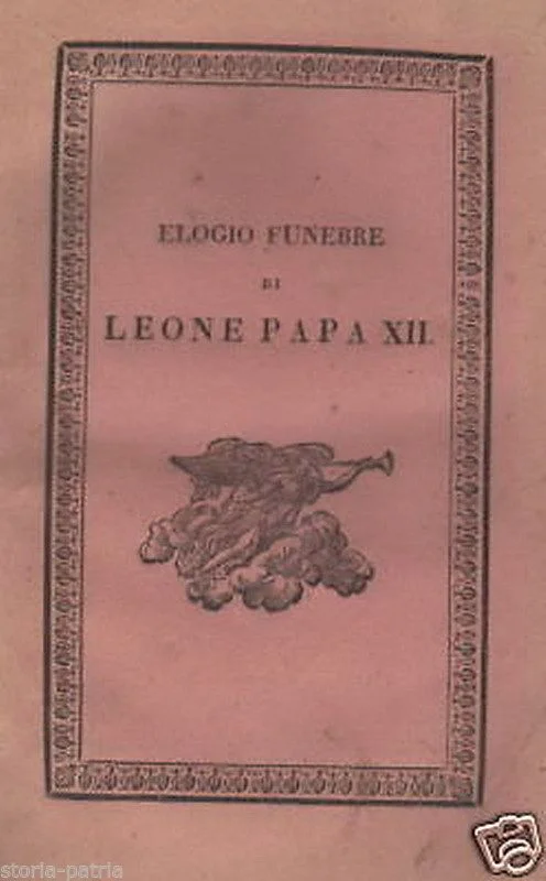 Pope Leo XII, Funeral, Naples 1829, Original Edition, Amat Lupoli