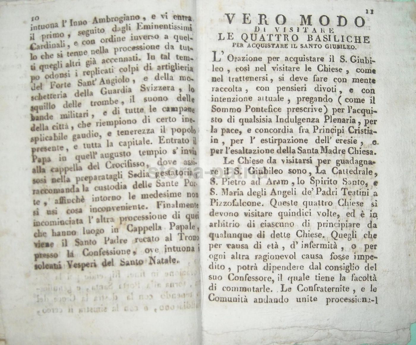 Istruzione Per Il Giubileo Del 1826, Papa Leone XII, Napoli, Miranda, 1824