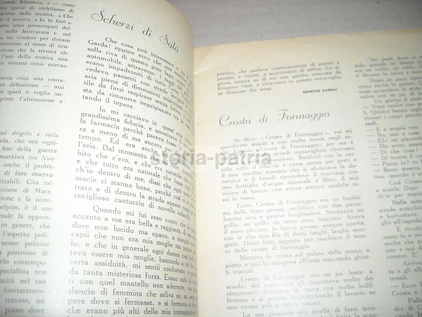 Criteri Rivista 1956: Klee, Bertolucci, Tassi, Pirella, Carrai, Parma