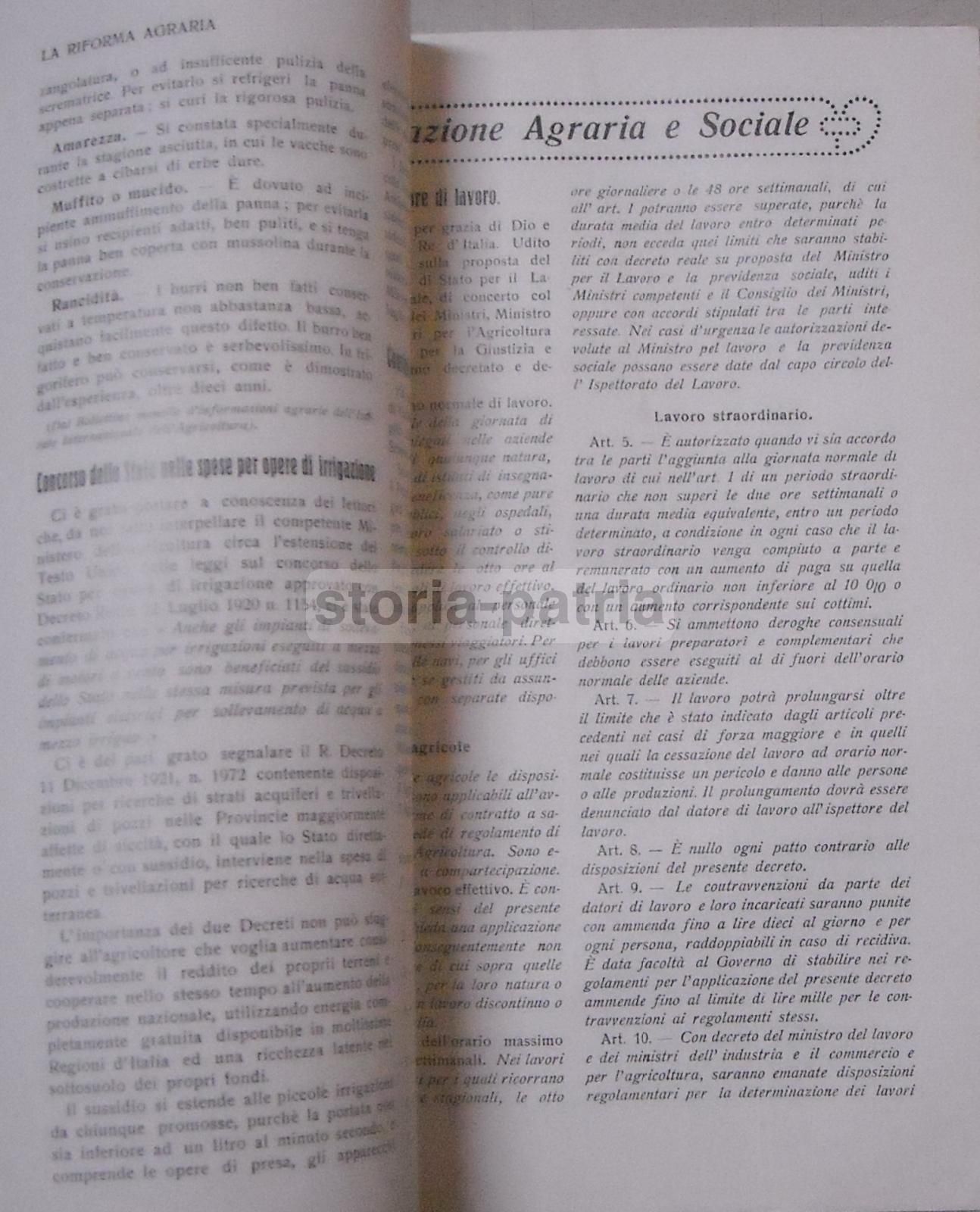 La Riforma Agraria: Rivista Mensile Illustrata Di Economia E Politica Agraria. Parma, Marzo 1923.