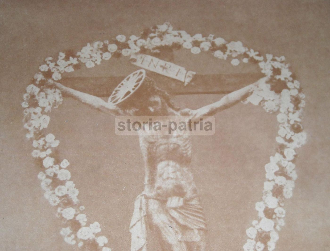 Stampa Devozionale SS. Crocifisso Miglionico Basilicata Anni '50