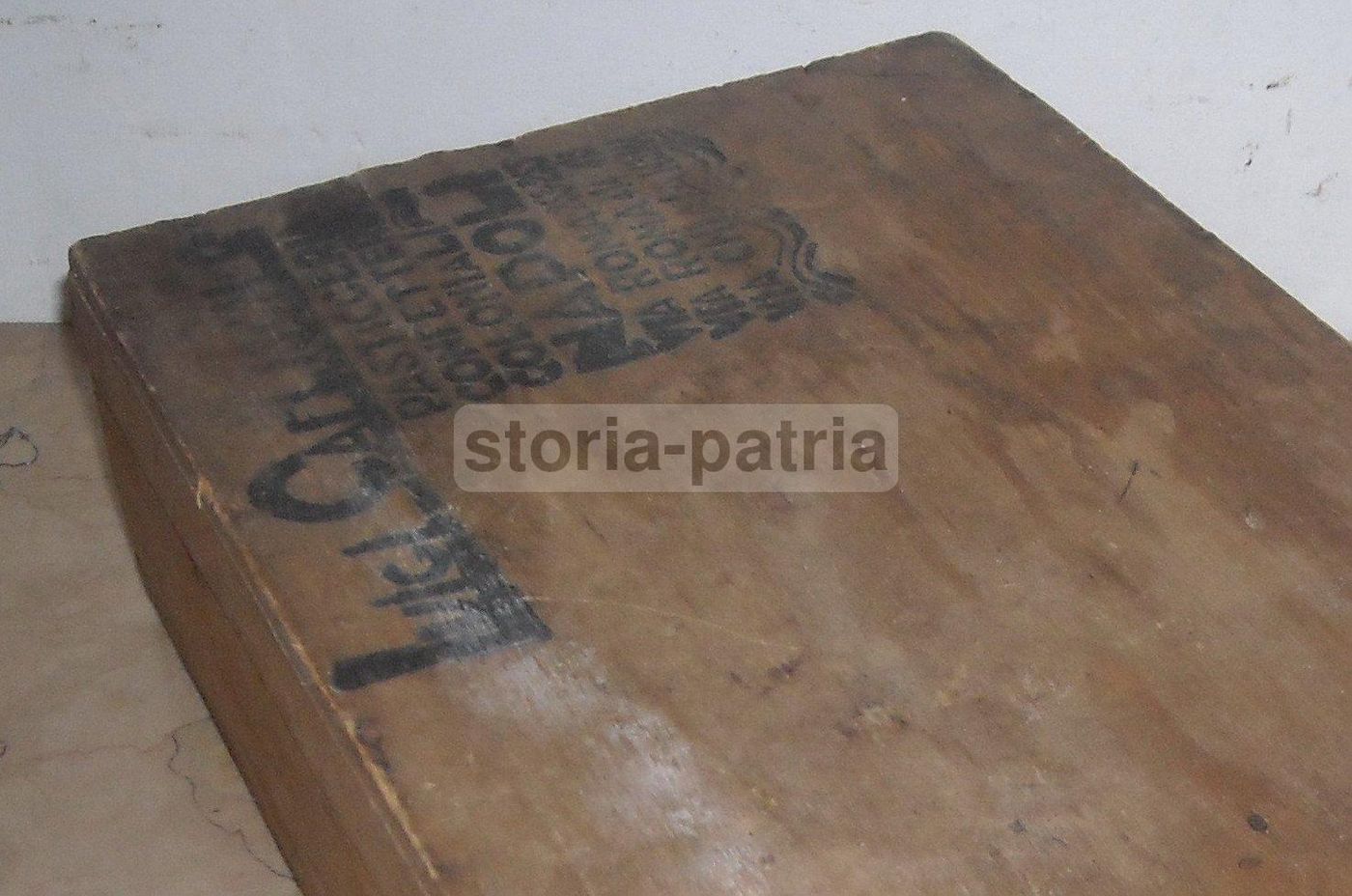 Astuccio Pubblicitario In Legno Pasticceria Caflich Napoli '900