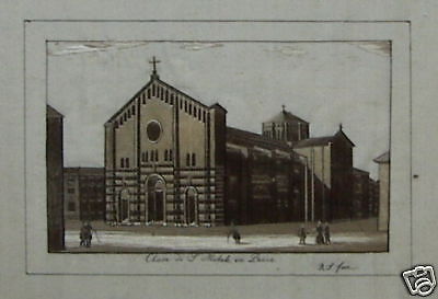 Ricamo Della Chiesa Di San Michele A Pavia, Tessuto In Seta, Metà '800, Firmato R.S.