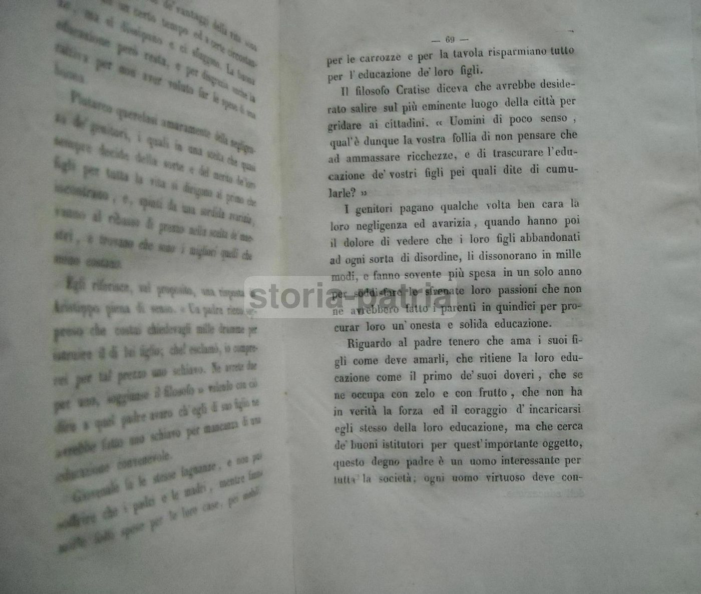 L'Uomo Educato Di Luigi Colameo, Napoli 1854, Trattato Pedagogia