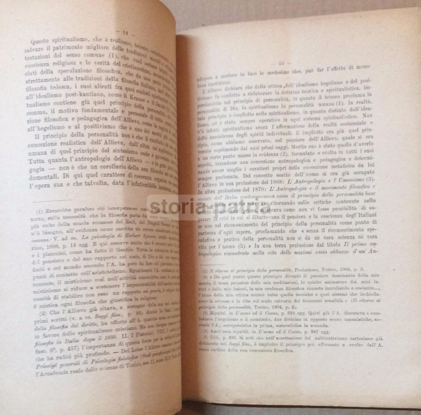 Giovanni Calò, Il Pensiero Filosofico Pedagogico Di Giuseppe Allievo, 1910