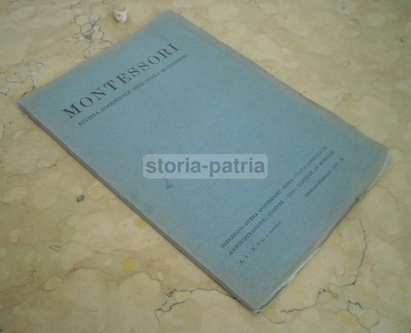 Rivista Montessori 1932 Primo Numero Pedagogia Gandhi Adler Ancona